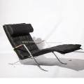 Modern Black Chaise Lounge Chair